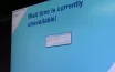 Birmingham Airport Screen Shows Windows 7 Error