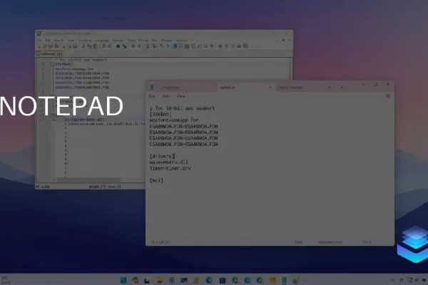 Microsoft Tests Image Support in Notepad for Windows 11