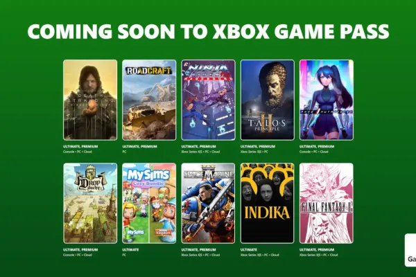 New Titles Including GamePass for January Launch