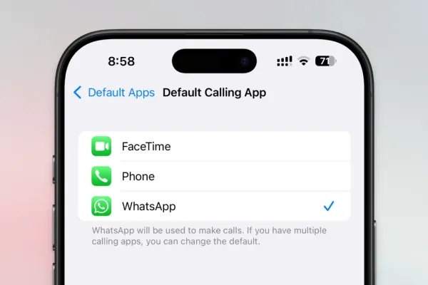 WhatsApp Now Usable as Default App for iPhone Calls and Texts