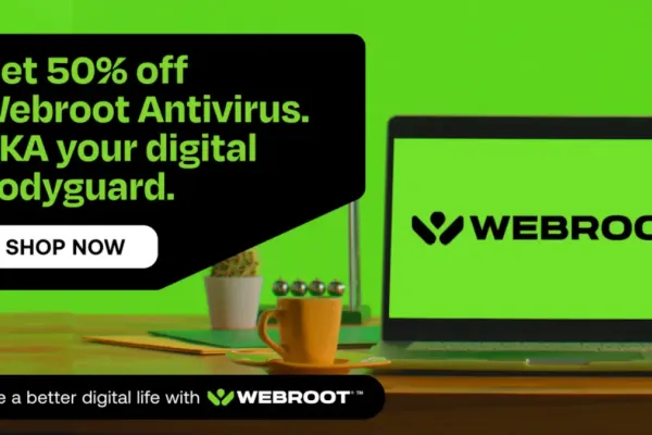 Webroot Offers 50% Off on Top-Rated Antivirus Software
