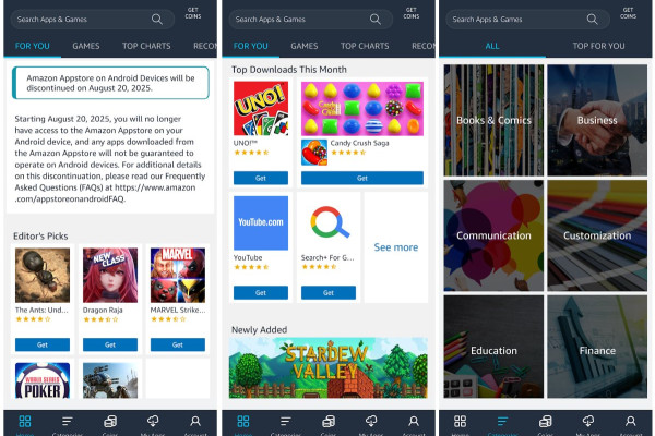 Amazon Plans to End Android Appstore Support in August 2025