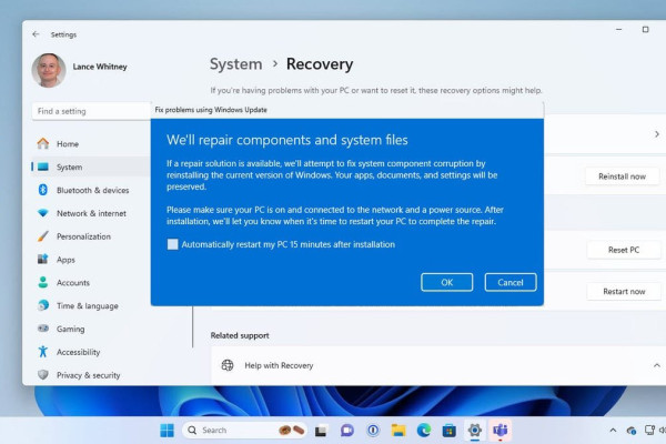 Regular Reset Keeps Personal Files, Offers Troubleshooting Options