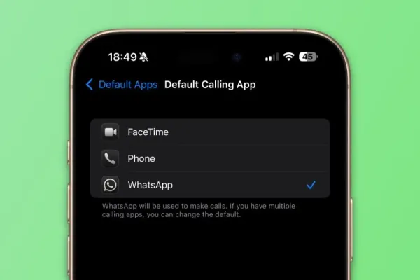 WhatsApp Now Usable as Default App on iPhone  for Calls