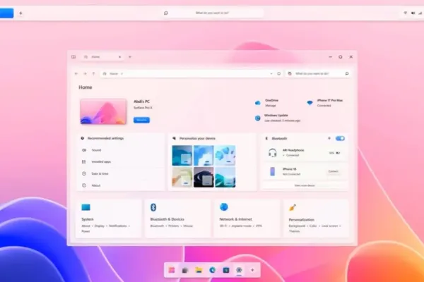 Windows Concept Imagines 'Liquid Glass' Redesign